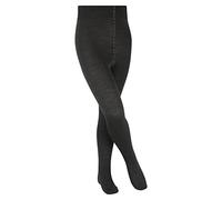 FALKE Unisex Kids Comfort Wool K Ti Warm Thick Plain 1 Pair Tights, Grey Anthracite Melange 3080, 5.5-8