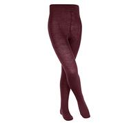FALKE Unisex Kids Comfort Wool K Ti Warm Thick Plain Tights 1 Pair, Red Ruby 8830, 6-8.5