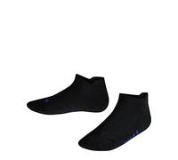FALKE Unisex Kids Cool Kick Sneaker K Sn Soft Breathable Quick Drying Low-Cut Plain 1 Pair Trainer Socks, Black 3000, 12-2.5