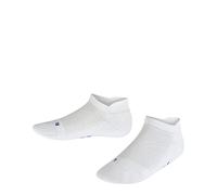 FALKE Unisex Kids Cool Kick Sneaker K Sn Soft Breathable Quick Drying Low-Cut Plain Trainer Socks 1 Pair, White 2000, 9-11.5