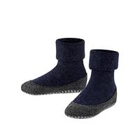 FALKE Unisex Kids Cosyshoe K HP Wool Grips On Sole 1 Pair Grip socks, Blue (Dark Blue 6680), 4.5-5.5
