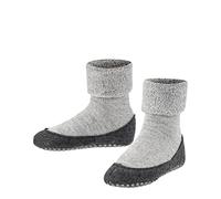 FALKE Unisex Kids Cosyshoe K HP Wool Grips On Sole 1 Pair Grip socks, Grey (Light Grey 3400), 4.5-5.5