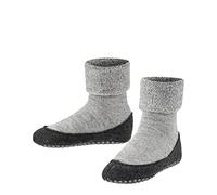 FALKE Unisex Kid's Cosyshoe Minis K HP Wool Grips On Sole 1 Pair Socks, Grey (Light Grey 3400), 9-10