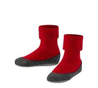 FALKE Unisex Kids Cosyshoe Slipper Socks, Merino Wool, Red (Fire 8150), 8-8.5 (1 Pair)