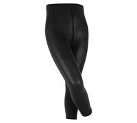 FALKE Unisex Kids Cotton Touch K Le Opaque Plain 1 Pair Leggings, Black 3000, 5.5-8