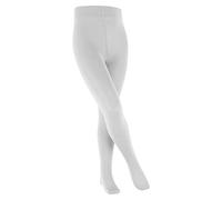 FALKE Unisex Kids Cotton Touch K TI Opaque Plain 1 Pair Tights, White (White 2000), 3-5.5