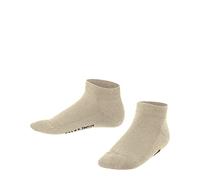 FALKE Unisex Kids Family K Sn Sustainable Cotton Low-Cut Plain 1 Pair Trainer Socks, Beige Sand Melange 4650, 9-11.5