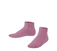 FALKE Unisex Kids Family K Sn Sustainable Cotton Low-Cut Plain 1 Pair Trainer Socks, Pink English Rose 8731, 6-8.5