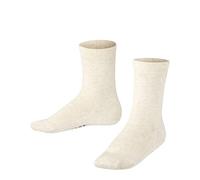 FALKE Unisex Kids Family K So Sustainable Cotton Plain 1 Pair Socks, Beige Sand Melange 4650, 6-8.5