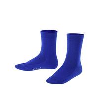 FALKE Unisex Kids Family K So Sustainable Cotton Plain 1 Pair Socks, Blue Cobalt 6054, 12-2.5