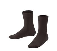 FALKE Unisex Kids Family K So Sustainable Cotton Plain 1 Pair Socks, Brown Dark 5230, 9-11.5
