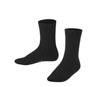 FALKE Unisex Kids Family K So Sustainable Cotton Plain 1 Pair Socks, Grey Anthracite Melange 3080, 6-8.5