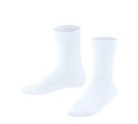 FALKE Unisex Kids Family K So Sustainable Cotton Plain 1 Pair Socks, White 2000, 9-11.5