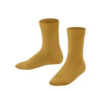 FALKE Unisex Kid's Family K So Sustainable Cotton Plain Socks, Yellow Curcuma 1853, 6-8.5