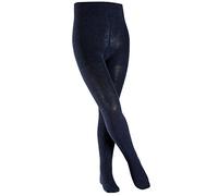 FALKE Unisex Kids Family K TI Cotton Plain 1 Pair Tights, Blue (Dark Marine 6170), 3-5.5