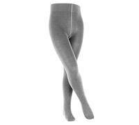 FALKE Unisex Kids Family K TI Sustainable Cotton Plain 1 Pair Tights, Grey (Light Grey 3400) new - eco-friendly, 9-11.5