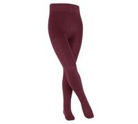 FALKE Unisex Kids Family K Ti Sustainable Cotton Plain 1 Pair Tights, Red Ruby 8830, 6-8.5