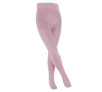 FALKE Unisex Kids Family K Ti Sustainable Cotton Plain Tights 1 Pair, Pink Thulit 8663, 12-2.5