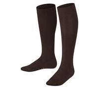 FALKE Unisex Kids Family Knee-High Socks Breathable Cotton Long Hard-Wearing Extra-Soft On Skin Plain Flat Seam In Toe Area For Everyday Life School 1 Pair