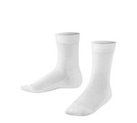 FALKE Unisex Kids Family Tights, Cotton, White (White 2000), 6-8.5 (1 pair)
