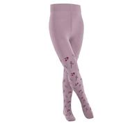 FALKE Unisex Kids Little Flowers K Ti Cotton Patterned Tights 1 Pair, Pink Thulit 8663, 3-5