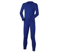 FALKE Unisex Kids Maximum Warm K Uw Functional Yarn Quick Dry 1 Piece Base Layer Set, Blue Yve 6714, 8.5-11