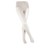 FALKE Unisex Kids Pure Matt 30 DEN K Ti Sheer Plain 1 Pair Tights, White Off-White 2059, 12-2.5