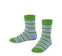FALKE Unisex Kids Simple Stripes K HP Cotton Grips On Sole 1 Pair Grip socks, Green (Vivid Green 7231) new - eco-friendly, 5.5-8