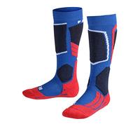 FALKE Unisex Kids SK2 Intermediate K Kh Wool Warm Thick 1 Pair Skiing Socks, Blue Cobalt 6941, 6-8.5