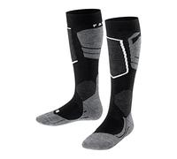 FALKE Unisex Kids SK4 Advanced K Kh Wool Warm Thin 1 Pair Skiing Socks, Black Black-Mix 3010, 9-11.5