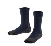 FALKE Unisex Kids TK2 K So Wool Thick Anti-Blister 1 Pair Hiking Socks, Blue Dark 6680, 12-2.5