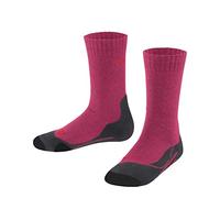 FALKE Unisex Kids TK2 K So Wool Thick Anti-Blister 1 Pair Hiking Socks, Red Rose 8564, 12-2.5