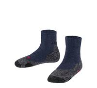 FALKE Unisex Kids TK2 Short K Sso Wool Thick Anti-Blister 1 Pair Hiking Socks, Blue Dark 6680, 12-2.5
