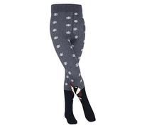 FALKE Unisex Kids Winter Badger Tights, Cotton, Blue (Marine 6120), 3-5.5 (1 Pair)
