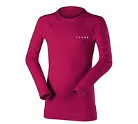 FALKE Unisex Kids Wool-Tech K L/s Sh Functional Yarn Quick Dry Base Layer Top 1 Piece, Pink Berry 8284, 12-2.5