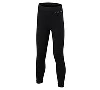 FALKE Unisex Kids Wool-Tech Long K Ti Functional Yarn Quick Dry 1 Piece Base Layer Bottom, Black 3000, 5-6