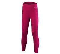 FALKE Unisex Kids Wool-Tech Long K Ti Functional Yarn Quick Dry 1 Piece Base Layer Bottom, Pink Berry 8284, 3-4