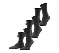 FALKE Unisex Run Multipack U So Cotton Plain Socks 3 Pairs, Grey Dark 3970, 9.5-10.5