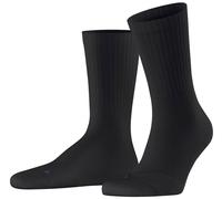 Falke Unisex Run Rib Crew Socks - Black