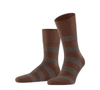 FALKE Unisex Run U SO Cotton Patterned 1 Pair Socks, Brown (Clay 5029) - stripes, 8-9