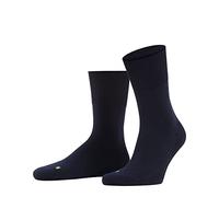 FALKE Unisex Run U So Cotton Plain 1 Pair Socks, Blue Marine 6120, 9.5-10.5