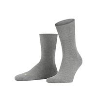 FALKE Unisex Run U So Cotton Plain 1 Pair Socks, Grey Light 3400, 5.5-7.5
