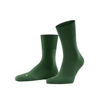 FALKE Unisex Run U So Cotton Plain Socks 1 Pair, Green Golf 7408, 11-12.5