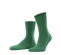 FALKE Unisex Run U So Cotton Plain Socks 1 Pair, Green Tourmaline 7618, 4-5