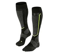 FALKE Unisex SB2 U Kh Wool Warm Thick 1 Pair Skiing Socks, Black Black-Mix 3010, 4-5