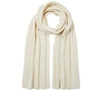 Falke Unisex Sporty Rib Cashmere Scarf - Off-White
