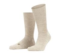 FALKE Unisex Walkie Ergo U So Wool Plain 1 Pair Socks, Beige Sand Melange 4490, 4-5
