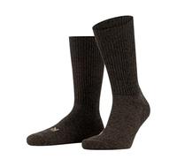 FALKE Unisex Walkie Ergo U SO Wool Plain 1 Pair Socks, Brown (Dark Brown 5450), 5.5-7.5