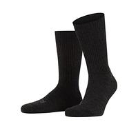 FALKE Unisex Walkie Ergo U So Wool Plain 1 Pair Socks, Grey Anthracite Melange 3080, 9.5-10.5