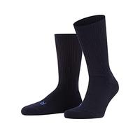 FALKE Unisex Walkie Ergo U So Wool Plain Socks 1 Pair, Blue Marine 6120, 4-5